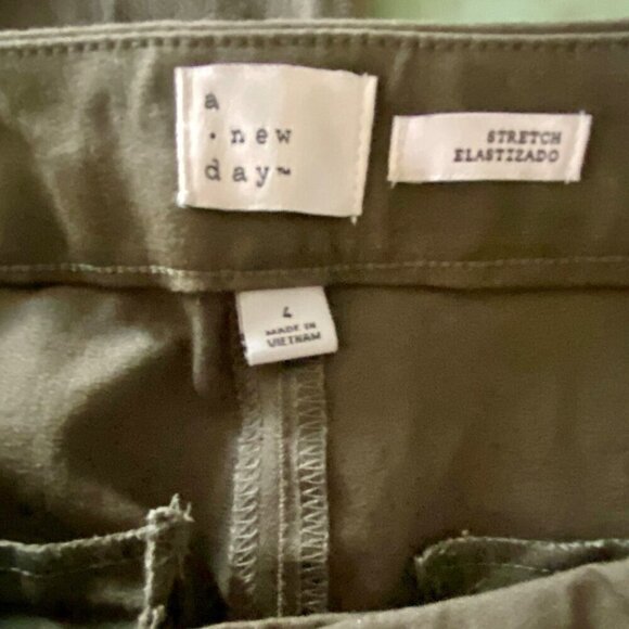 A New Day Green Stretch Skinny Ankle Pants Women's Size 4 NEW - Picture 5 of 6